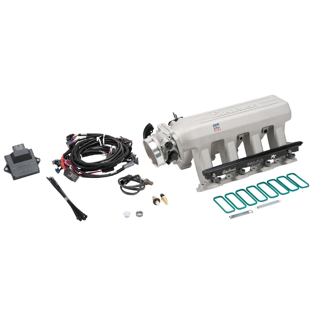 Edelbrock Pro Flo 4 XT EFI System Seq Port LS Gen III/IV Cathedral Port 550 HP Max 35lb/hr