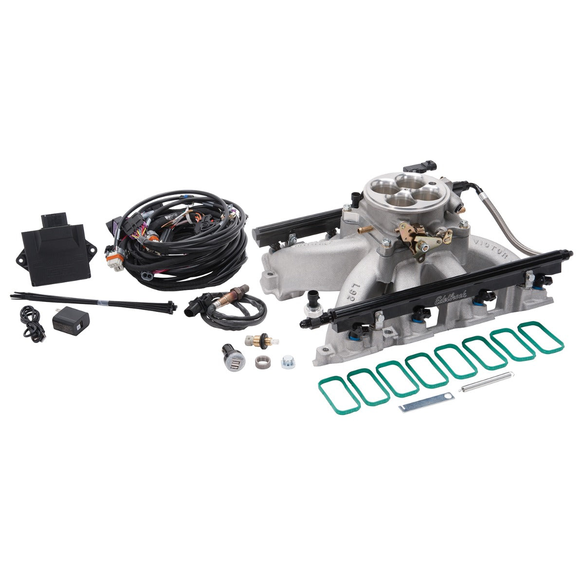 Edelbrock Pro Flo 4 EFI System Seq Port LS Gen III/IV Victor Jr Rect Port 550 HP Max 35lb/hr