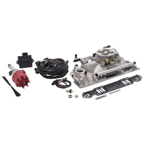 Edelbrock Pro Flo 4 EFI System Seq Port SBC 1986 & Earlier 625 Max HP 35lb/hr Satin Finish