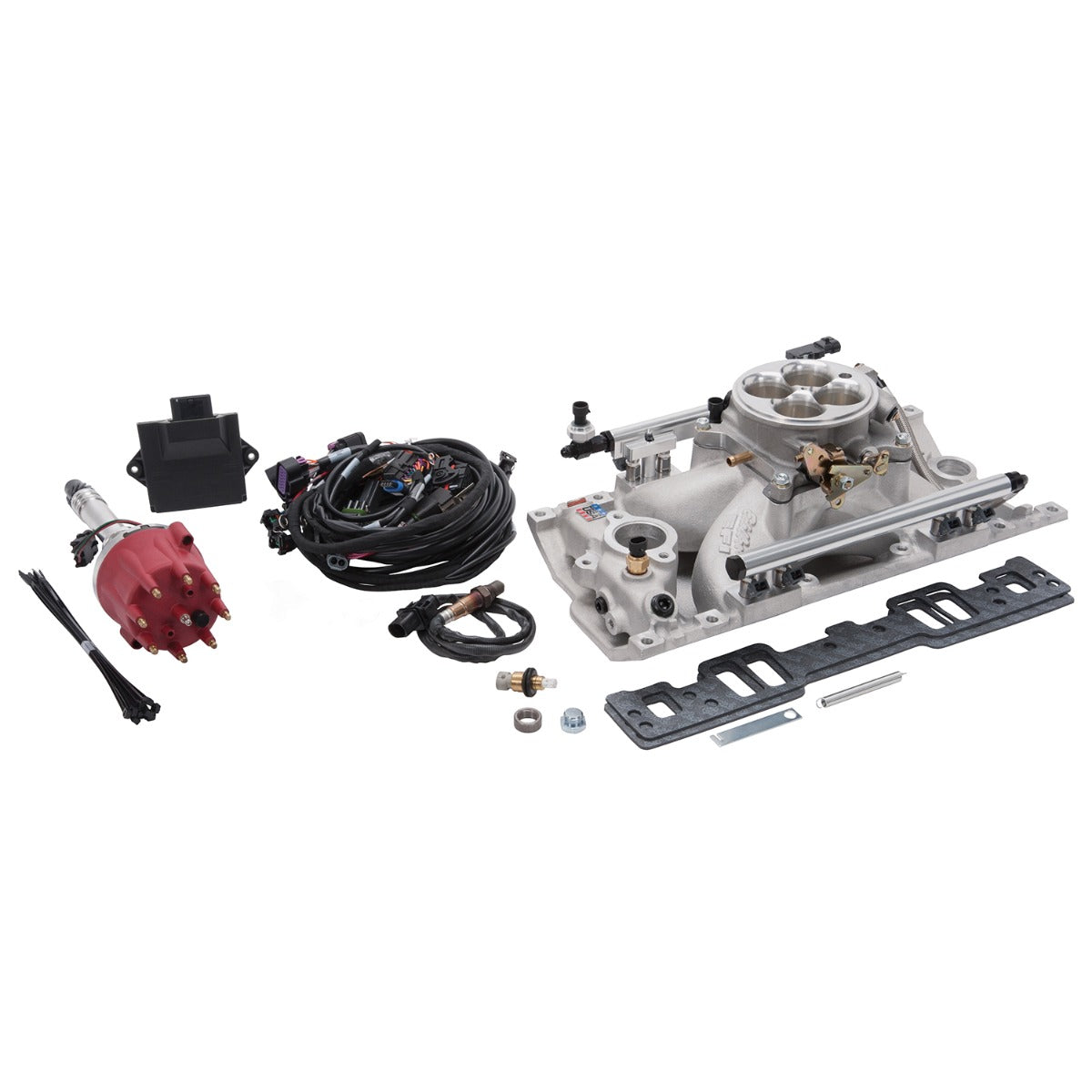 EDELBROCK PRO-FLO 4 EFI KIT FOR SMALL-BLOCK CHEVY WITH VORTEC/E-TEC CYLINDERINDE