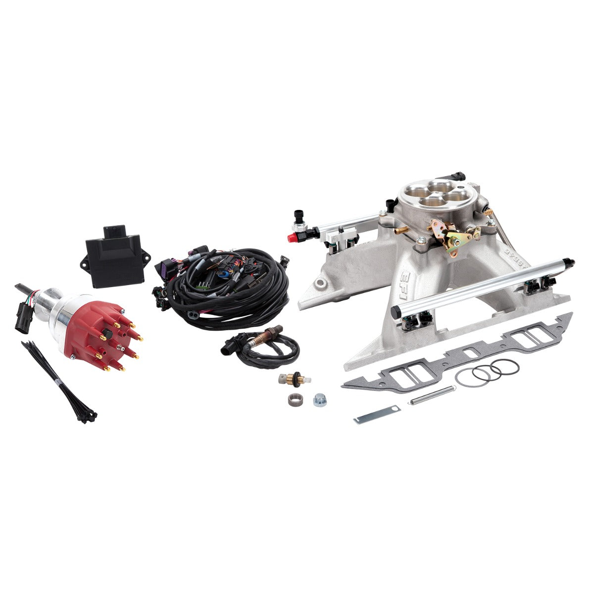 Edelbrock Pro Flo 4 EFI System Seq Port BB Chrysler RB 413-440ci 625 Max HP 35lb/hr Satin Finish