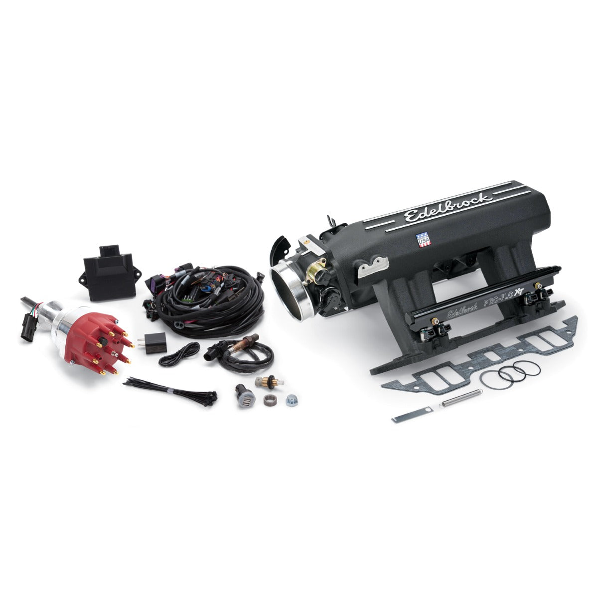 Edelbrock Pro Flo 4 XT EFI System Seq Port BB Chrysler RB 413-440ci 625 Max HP 35lb/hr Black Finish
