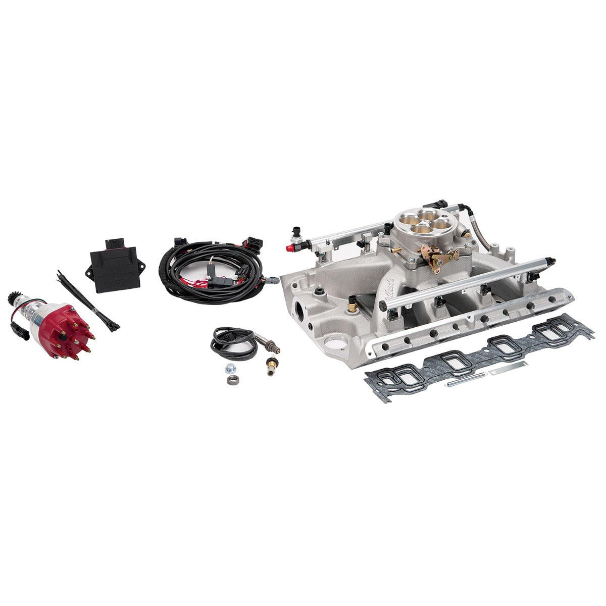 Edelbrock Pro Flo 4 EFI System Seq Port BB Ford 390-428ci 625 Max HP 35lb/hr Satin Finish