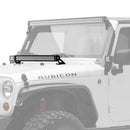 KC HiLiTES 07-18 Jeep JK 30in. C-Series C30 LED Light Bar w/Hood Mount Bracket Kit-1