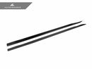 AutoTecknic Dry Carbon Fiber Side Skirt Extension Set - G60 5-Series-5