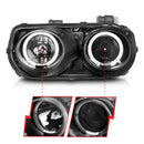 ANZO 1994-1997 Acura Integra Projector Headlights w/ Halo Black-4