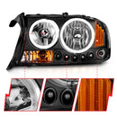 ANZO 1997-2004 Dodge Dakota Projector Headlights w/ Halo Black 1 pc-4