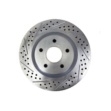 Baer Service Parts 12.000" X 1.100", 5 x 4.50"BC, 2.799" Register, 1-Piece, Short Hat, Right, Slot Drilled & Zinc-Plated Finish