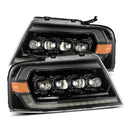 AlphaRex 04-08 Ford F-150 (No 2004 Heritage) NOVA-Series LED Proj HL Chrome w/Actv Light / Seq. Sig-1