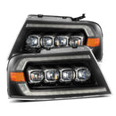 AlphaRex 04-08 Ford F-150 (No 2004 Heritage) NOVA-Series LED Proj HL Alpha-Blk w/Actv Lgt / Seq. Sig-1