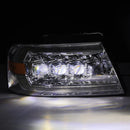 AlphaRex 04-08 Ford F150 / 06-08 Lincoln Mark LT NOVA LED Proj Headlights Chrome w/Activ Light/Seq-6