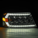 AlphaRex 04-08 Ford F150 / 06-08 Lincoln Mark LT NOVA LED Proj Headlights Chrome w/Activ Light/Seq-3