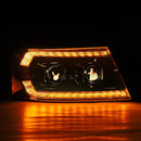 AlphaRex 04-08 Ford F150 PRO-Series Projector Headlights Chrome w/ Sequential Signal and DRL-3
