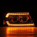AlphaRex 04-08 Ford F150 PRO-Series Projector Headlights Black w/ Sequential Signal and DRL-3