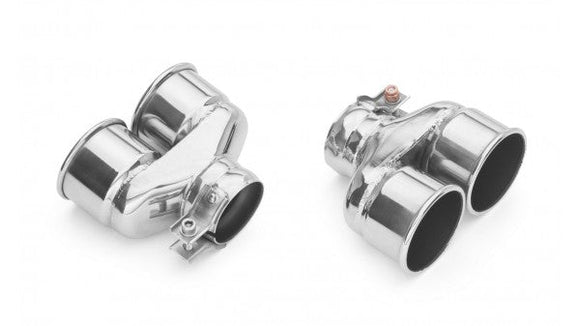 TUBI PORSCHE 997 4 EXITS ROUND END TIPS