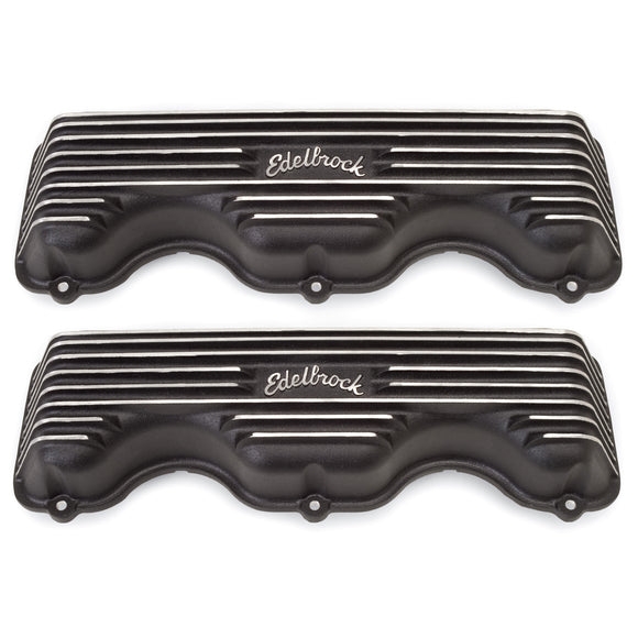 Edelbrock Classic Series Valve Cover for 348/409 W-Series Chevy Black