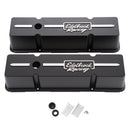 Edelbrock Valve Cover Racing Series Chevrolet 1959-1986 262-400 CI V8 Tall Black-1
