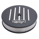 Edelbrock Air Cleaner Racing Series Round Aluminum Top Cloth Element 14In Dia X 3 125In Dropped Base-1
