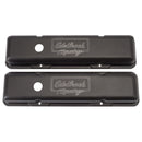 Edelbrock Valve Cover Victor Series Chevrolet 1959-1986 262-400 CI V8 Low Black-1