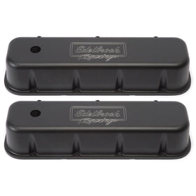 Edelbrock Valve Cover Victor Series Chevrolet 1965 and Later 396-502 V8 Tall Black
