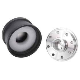 Edelbrock Billet Aluminum Breather w/ Black Powder Coat Finish - 0