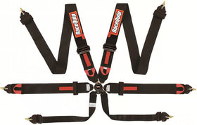 RACEQUIP FIA CAMLOCK 6PT PULL DN LAP BLACK