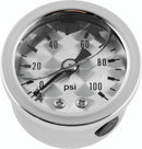 Bikers Choice 0-100 PSI Oil Pressure Gauge Engine Turned Face SS Bezel Liquid Filled Universal Cstm-1