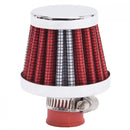 Edelbrock Valve Cover Breathers 9mm Inlet Red/Chrome-1