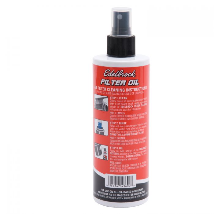 Edelbrock Pro-Charge Air Filter Oil #43602 10.14 oz Spray Bottles (Qty 12) - 0