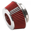 Edelbrock Air Filter Pro-Flo Series Conical 3 7In Tall Red/Chrome-1