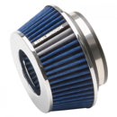Edelbrock Air Filter Pro-Flo Series Conical 3 7In Tall Blue/Chrome-1