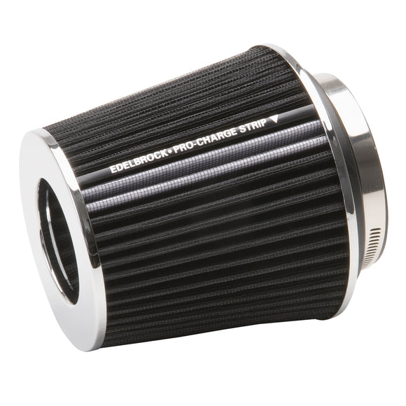 EDELBROCK Pro-Flo Universal Black Medium Conical Air Filter with 3", 3.5", and 4" Inlet