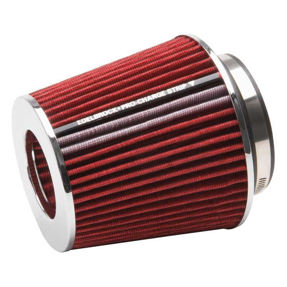 EDELBROCK Pro-Flo Universal Red Medium Conical Air Filter with 3", 3.5", and 4" Inlet