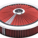 Edelbrock Air Cleaner Pro-Flo High-Flow Series Round Filtered Top Cloth Element 14In Dia X 3 125In-1