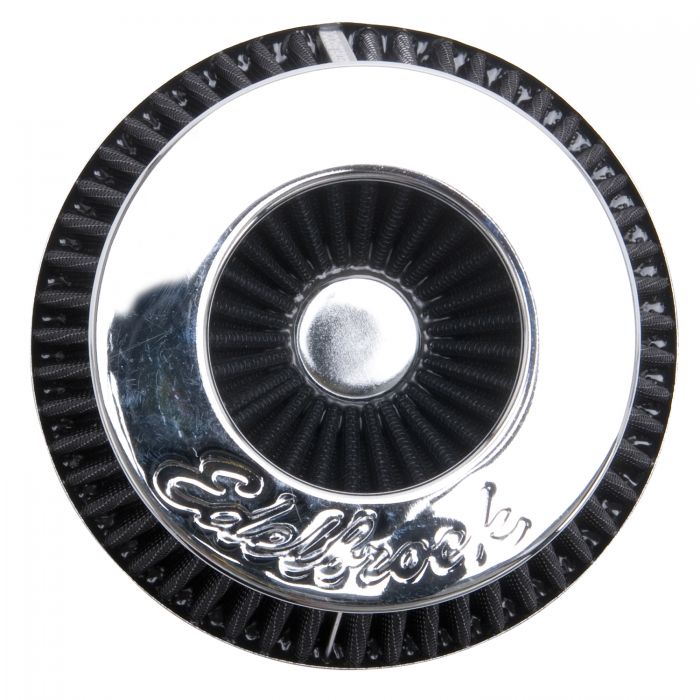 Edelbrock Air Filter Pro-Flo Series Conical 10In Tall Black/Chrome - 0