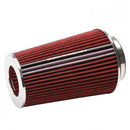 Edelbrock Air Filter Pro-Flo Series Conical 10In Tall Red/Chrome-1