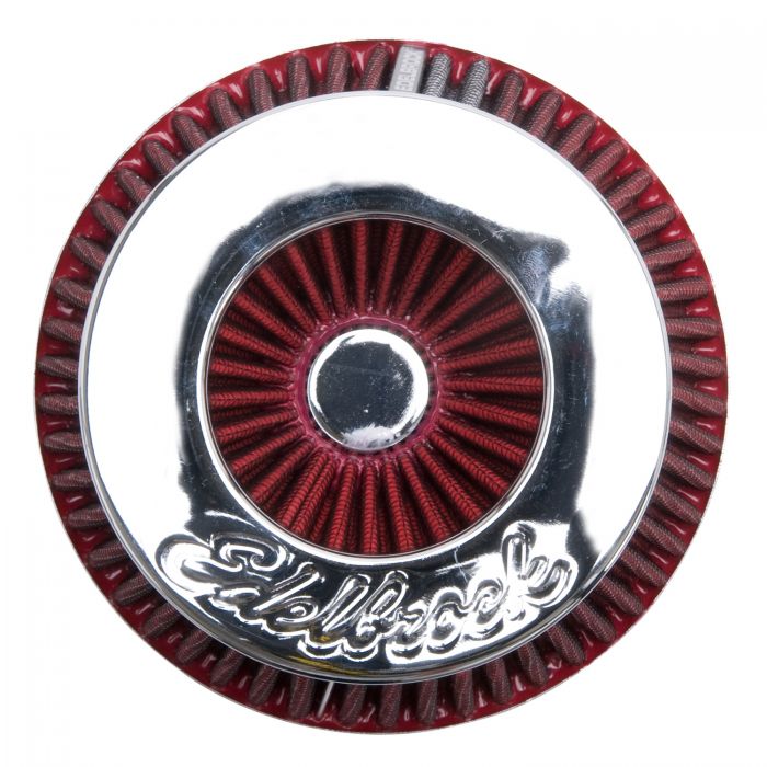 Edelbrock Air Filter Pro-Flo Series Conical 10In Tall Red/Chrome - 0