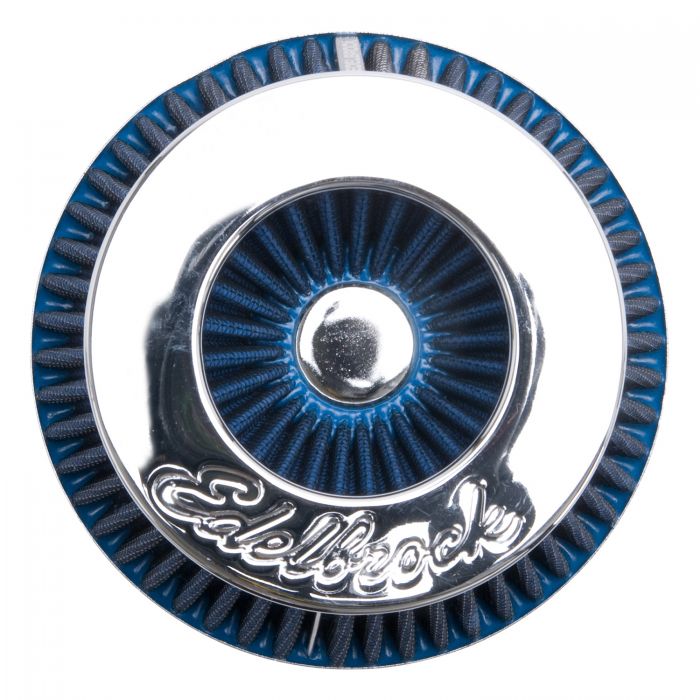 Edelbrock Air Filter Pro-Flo Series Conical 10In Tall Blue/Chrome - 0