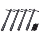 Edelbrock 1-Piece Race Wing Bolts (Universal - 5" long) in Black Finish (Qty 4)-1