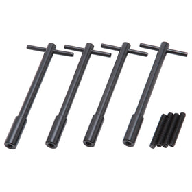 Edelbrock 1-Piece Race Wing Bolts (Universal - 5" long) in Black Finish (Qty 4)
