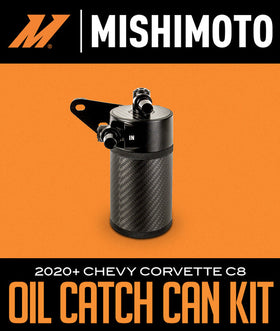 MISHIMOTO BAFFLED OIL CATCH CAN KIT: 2020+ CHEVROLET CORVETTE C8