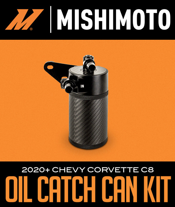 MISHIMOTO BAFFLED OIL CATCH CAN KIT: 2020+ CHEVROLET CORVETTE C8
