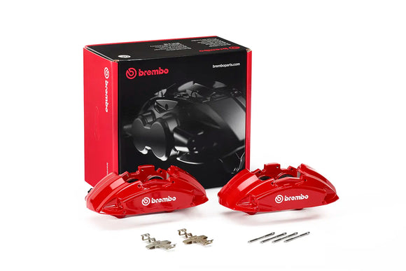 Brembo OE 2020 Mercedes-Benz E53 AMG/E63 AMG S/17 E300 Hydraulic Front X-Style Brake Calipers - Red A0114219398
