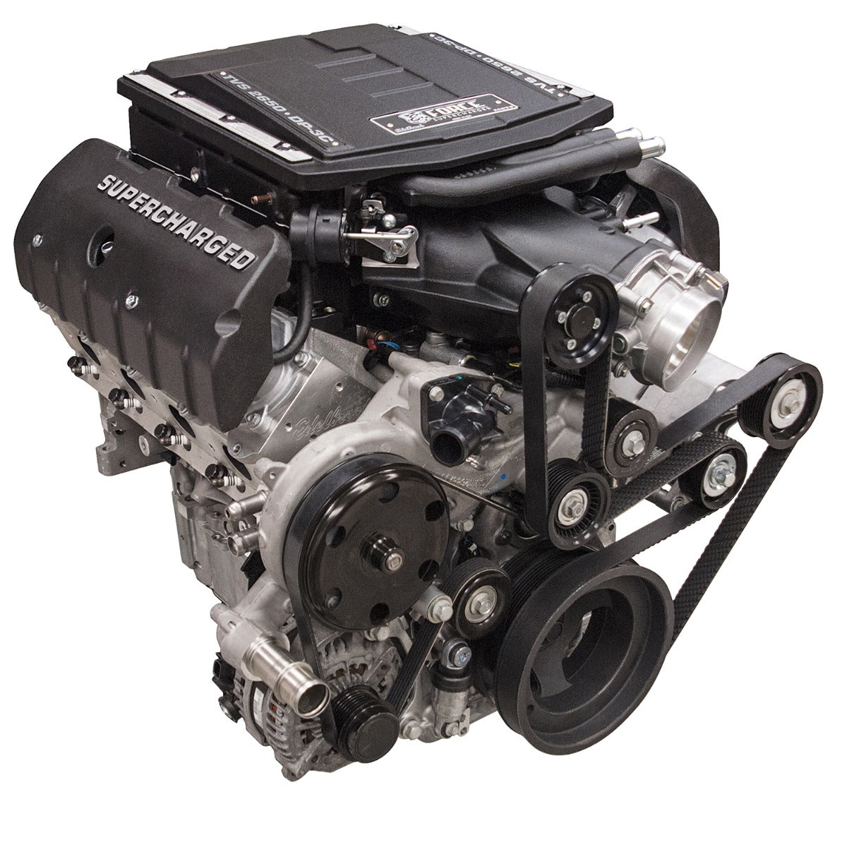 EDELBROCK SUPERCHARGED LT 416 CRATE ENGINE WITH ACCESSORIES & ELECTRONICS