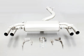 Remus 2014 Audi S3 Quattro 3 Door Axle Back Exhaust w/Connection Tube/Carbon Tail Pipe Set