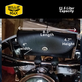 Willie & Max Universal Take Along Windshield Bag Large (10.5 in L x 5.5 in W x 3 H) - Black - 0