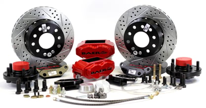 BAER BRAKES 11 SS4+ F Brk Kit CY SDZ Std Studs Fits 1970-72 Mopar E-Body (Challenger/Barracuda) w/OE 2-Piston Disc Brake Spindle
