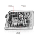 ANZO 1993-1997 Ford Ranger Crystal Headlights Chrome-4