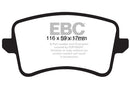 EBC 09-11 Audi A4 2.0 Turbo Redstuff Rear Brake Pads-3