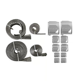 Mr. Gasket Flex-Braid Hose Sleeve Kit - Silver